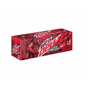 Mtn Dew Code Red American Import Soda Rare - 24 Pack (24x 355ml Cans Mtn Dew Code Red American Import Soda Rare - 24 Pack (24x 355ml Cans
